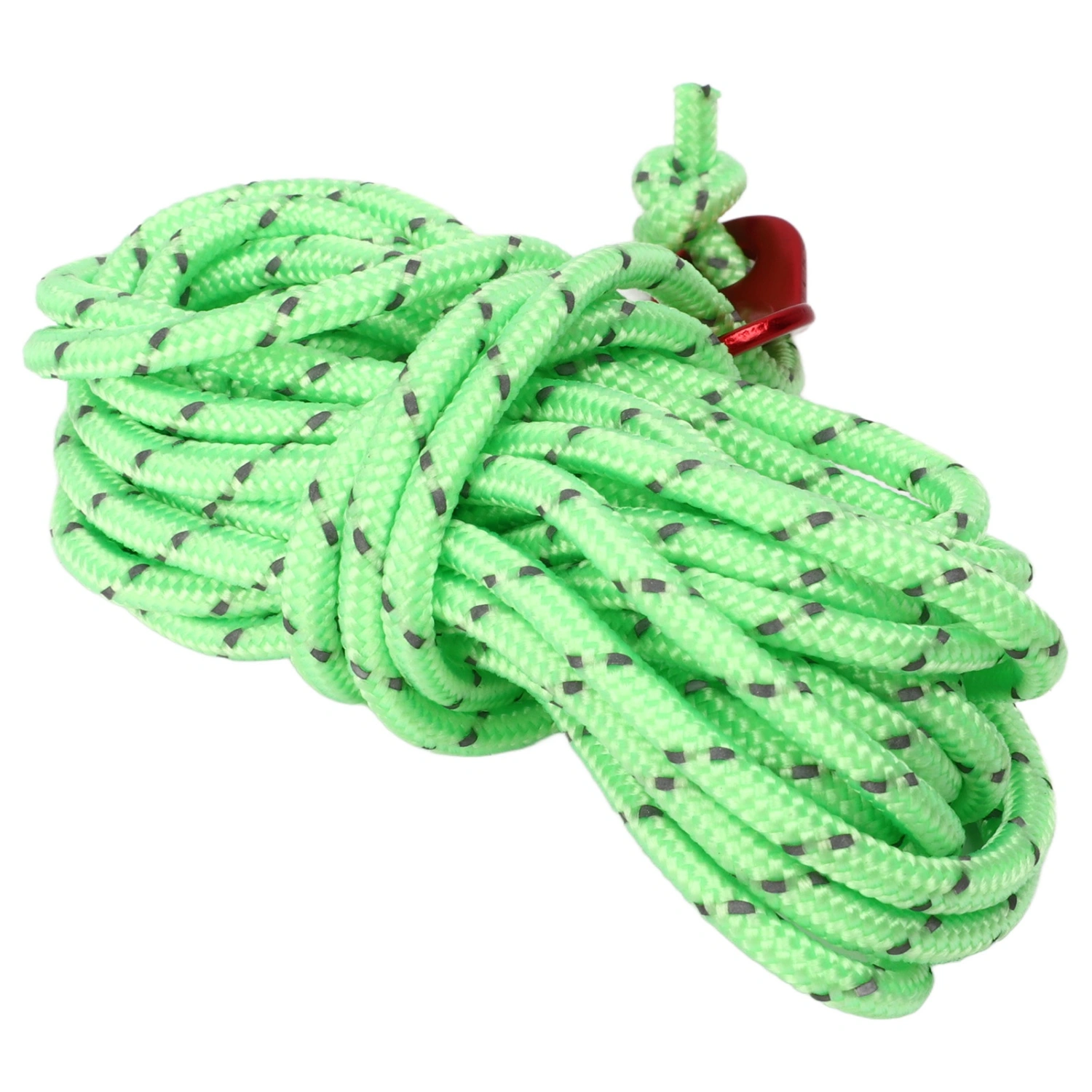 BuyWeek 4pcs Reflective Tent Rope Nylon Guyline Tent Cords with Aluminum Adjusters Tensioner for Camping Hiking 13.1ft 4mm