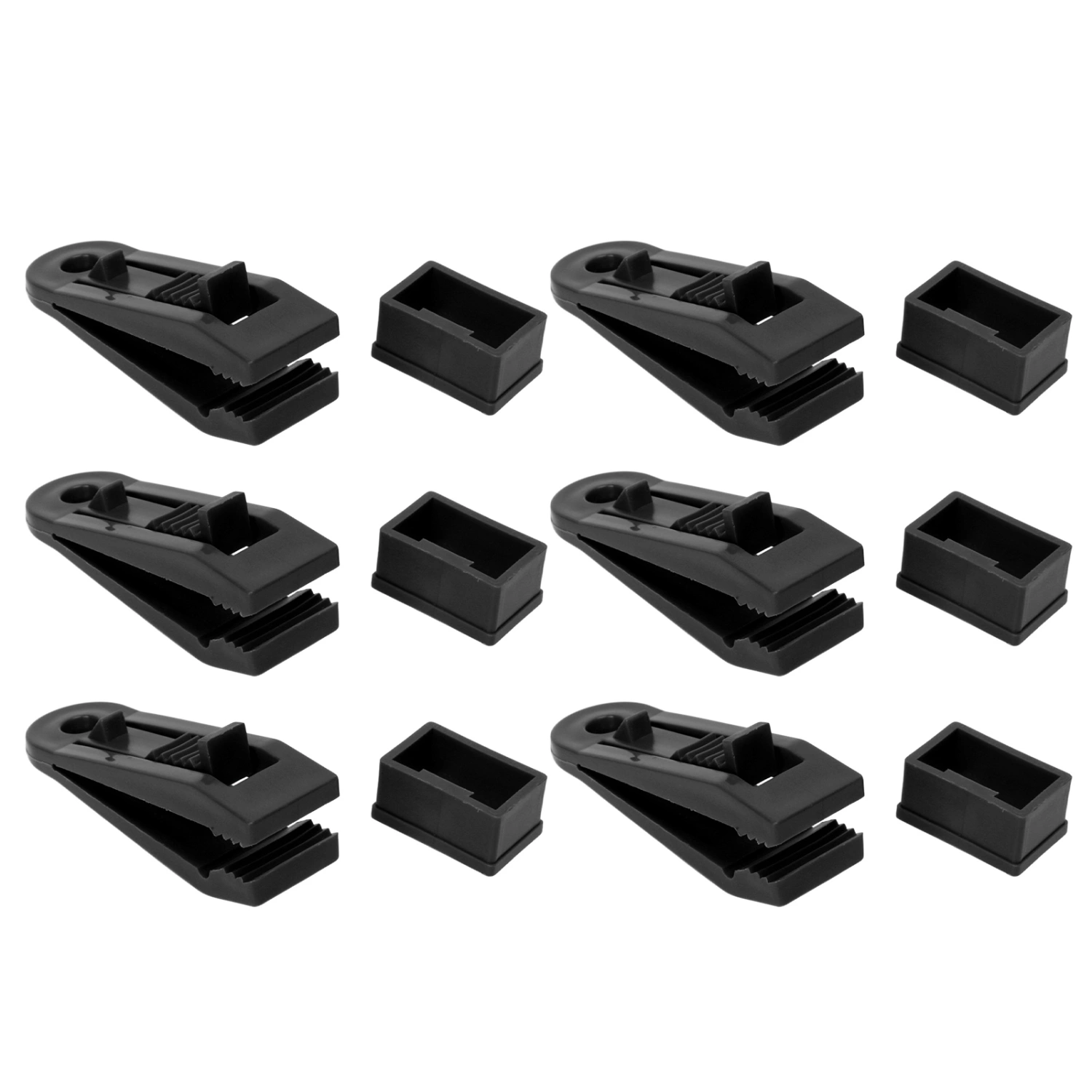 10Pcs Tarp Clips Large Tent Clamps Tarp Clamps Heavy Duty Lock Grip Outdoor Camping Canopy Clips Black