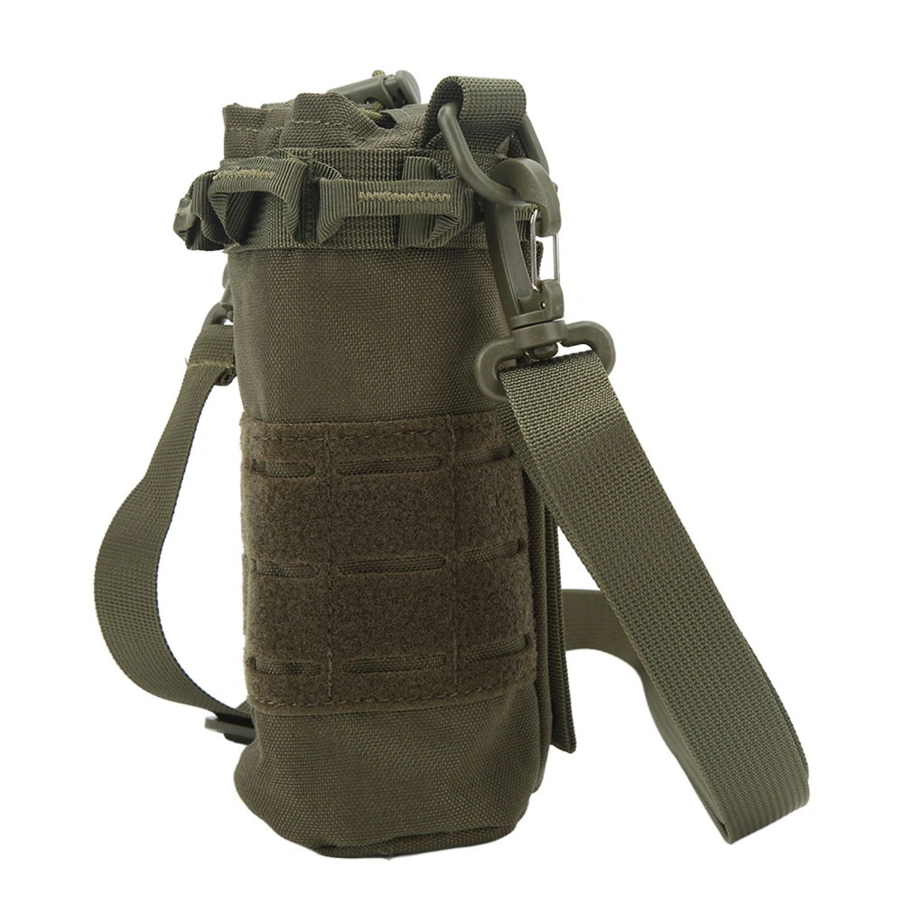 Outdoor Molle Water Bottle Holder Portable Camouflage Bottle Cover Cycling Waist Hanging Bottle Bag Green