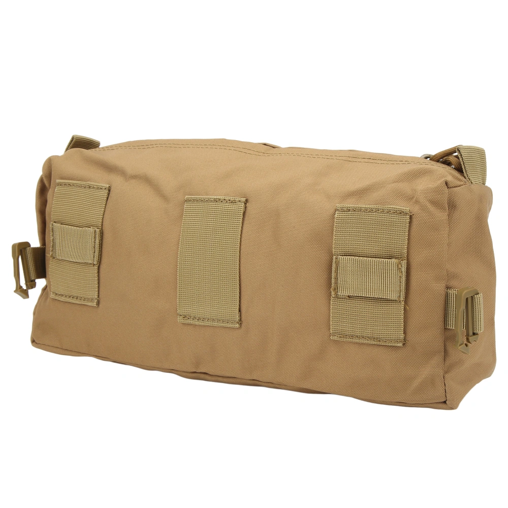 Military Storage Pouch Oxford Cloth Large Waterproof Military Pocket for Travel Camping Khaki