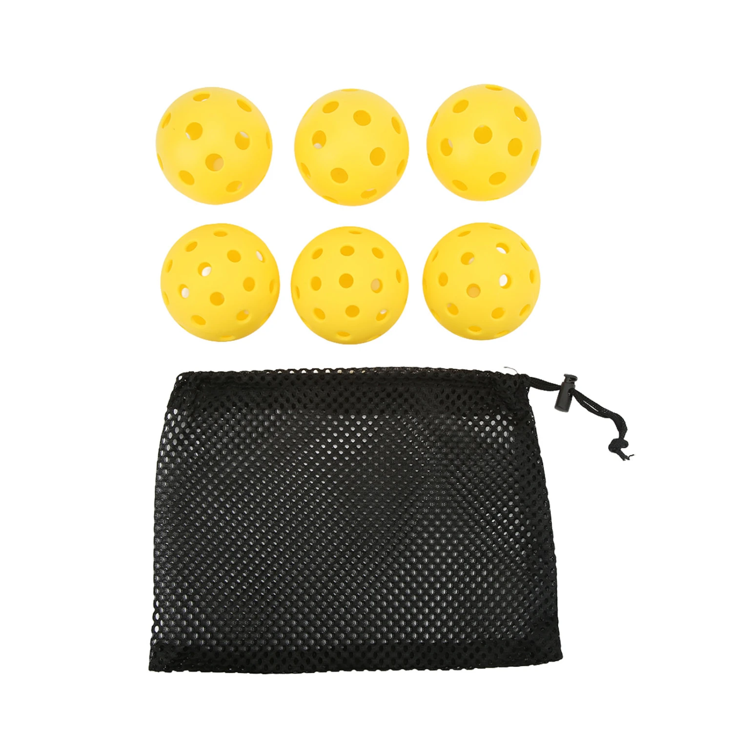6Pcs Outdoor Pickleball 26 Holes 40 Holes Training Pickle Ball for Outdoor Courts