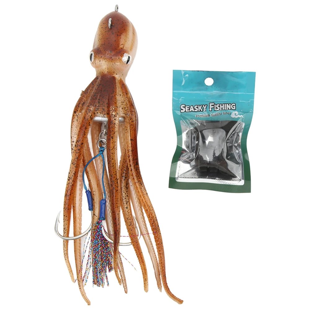 Fishing Octopus Lures Lifelike Inkjet Octopus Lures Sailing Ship Fishing Baits 300g