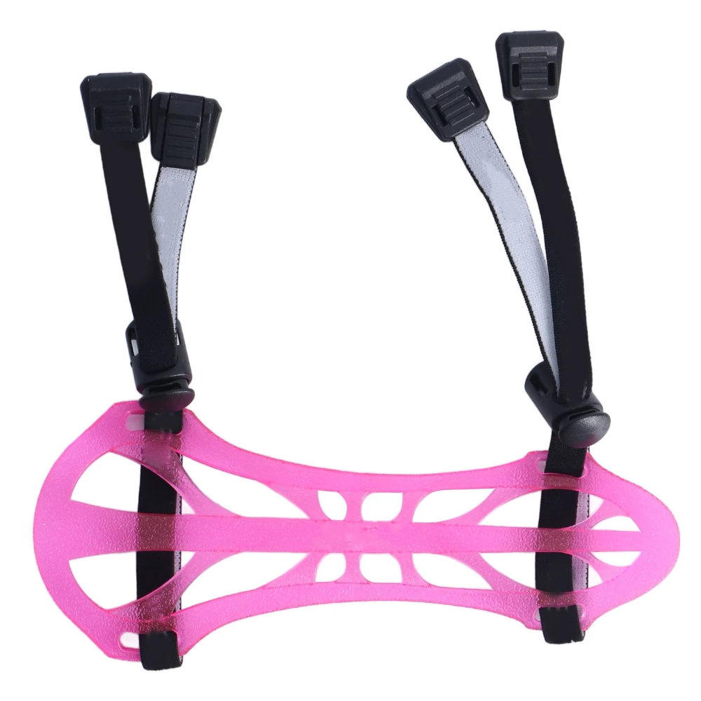 Archery Arm Guard TPE Adjustable Protective 2 Strap Forearm Protector for Recurved Bow Hunting Archery Pink