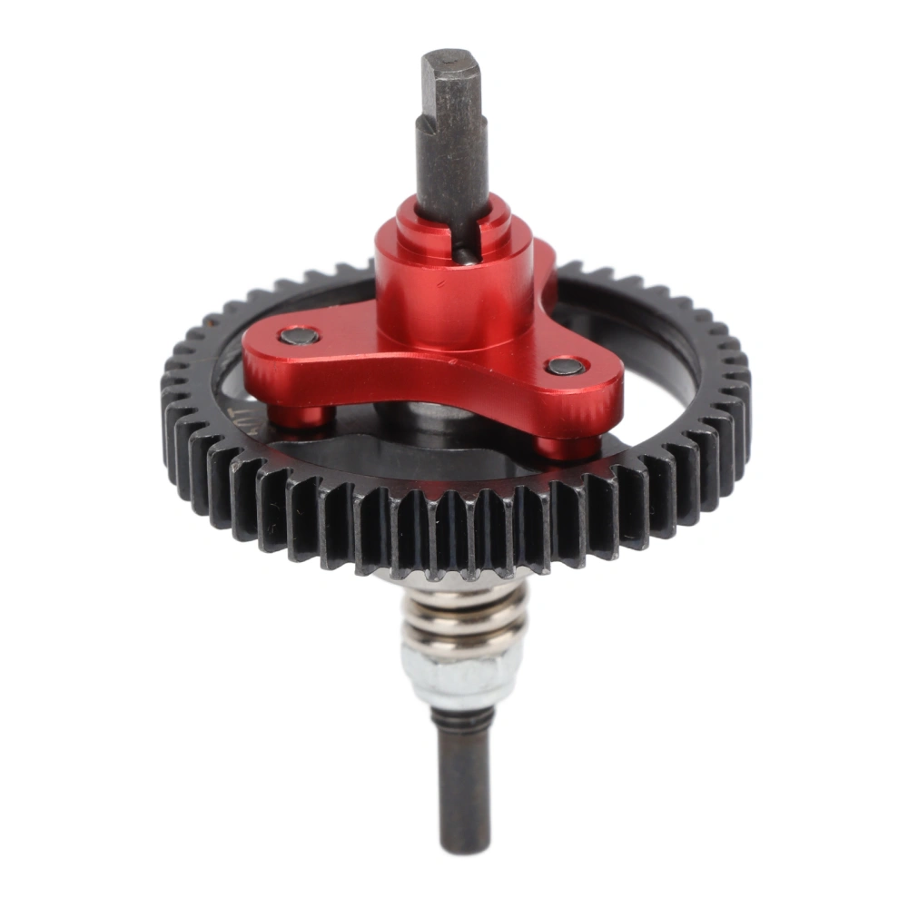 50T Hollow Out Metal Differential Gear Complete Slipper Clutch for Traxxas Slash 2 Wheel Drive 1/10 RC Car Red