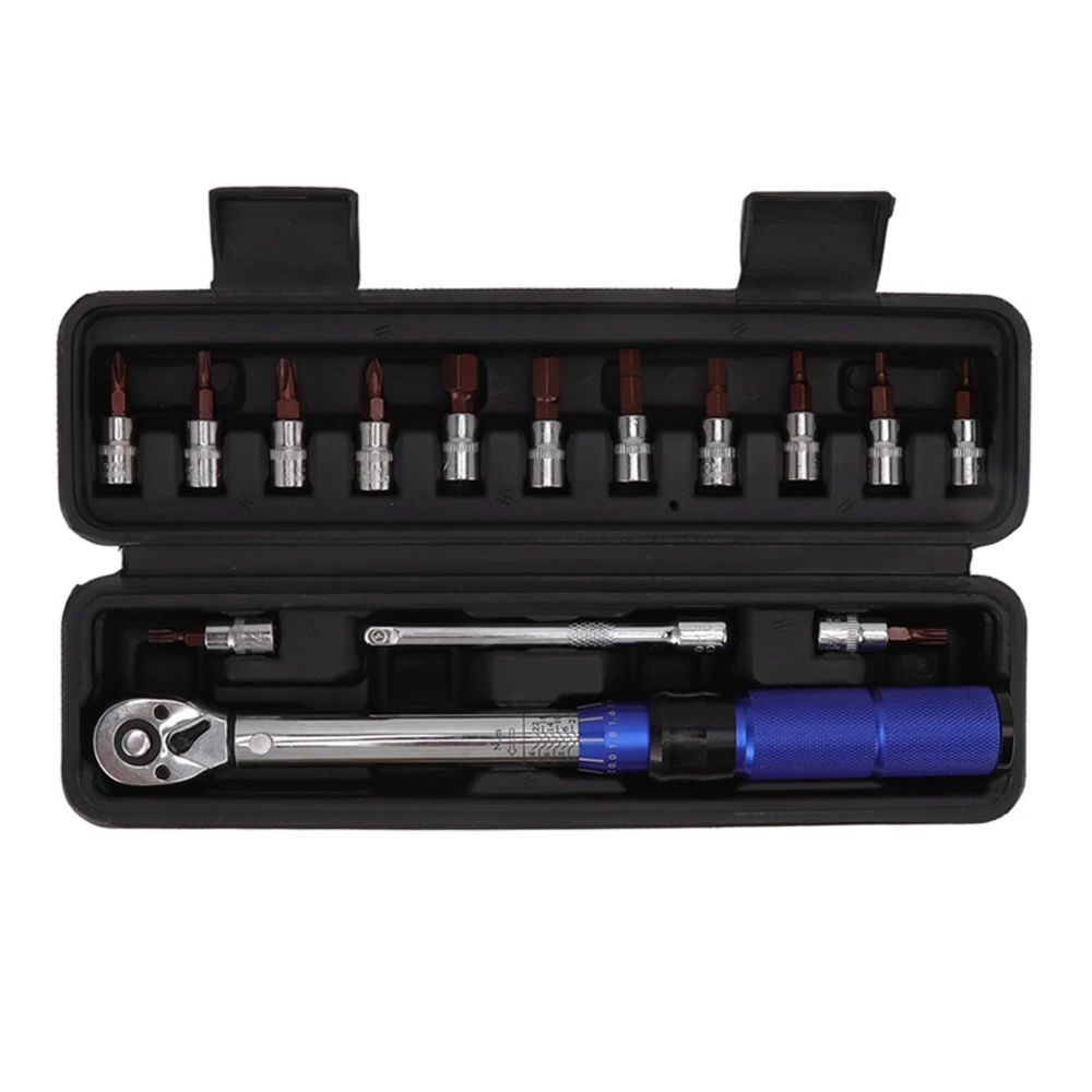 Bike Torque Wrench Set 1/4 Inch Drive Torque Wrench 2 to 14 Nm Bicycle Tool Kit Bike Repair Kit