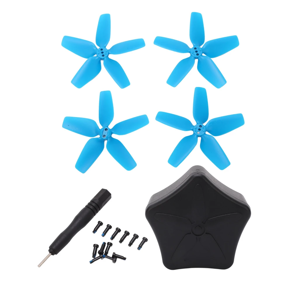 Drone Propeller Storage Box Professional Prevents Fall Propeller Protective Case with Propellers for DJI Avata Blade Blue