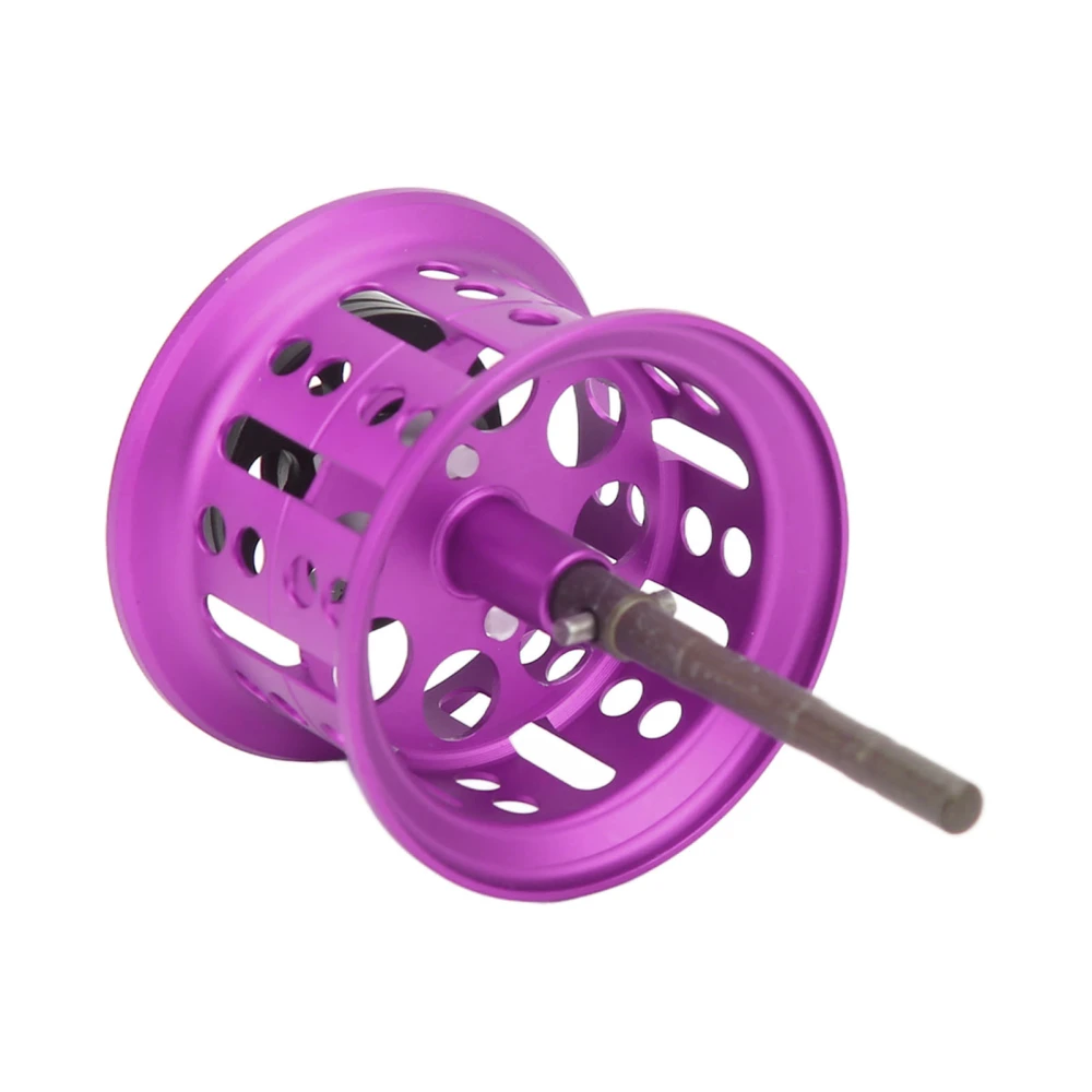 BuyWeek Baitcasting Fishing Reel Wire Cup Aluminum Alloy Micro Line Cup Reel Spool for Fishing DIY Modified Accessories Purple