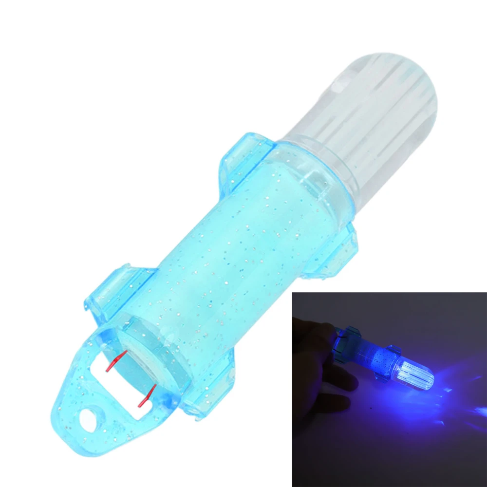 BuyWeek Underwater Lure Lamp Fish Attracting Indicator LED Fishing Bait Light for Fishing Tools Blue Light