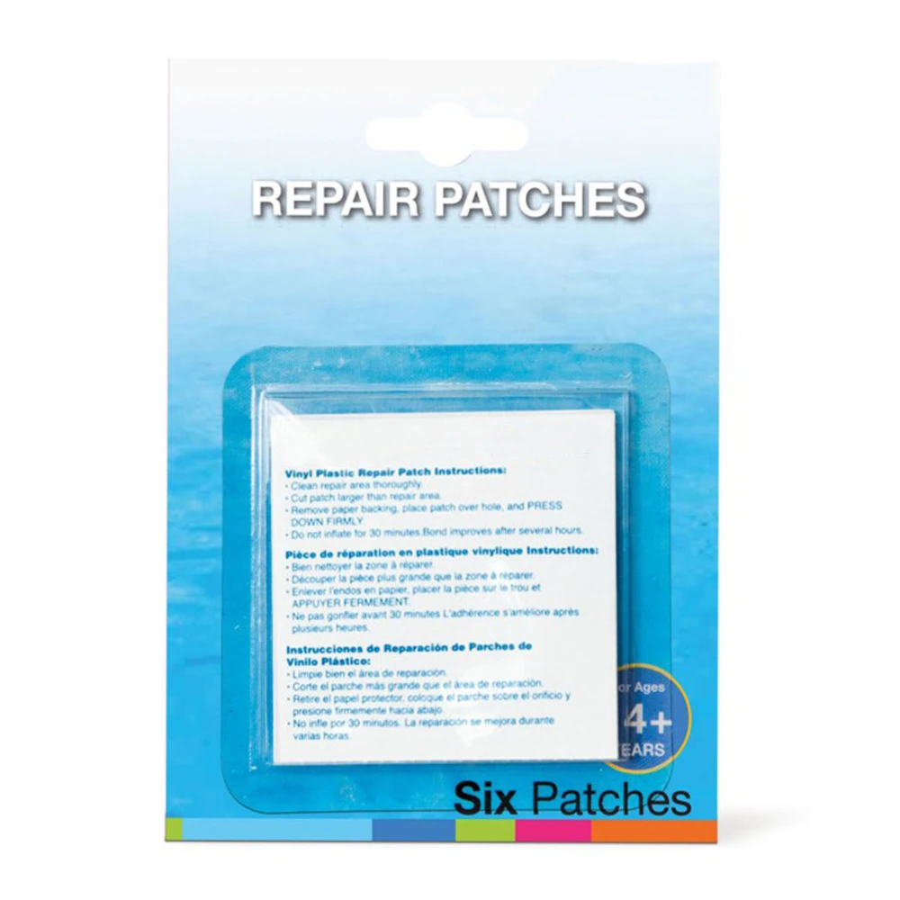 6 Pcs Inflatable Repair Patch Waterproof Flexible Self Adhesive Pool Patch for Inflatable Beds Sofas Boats