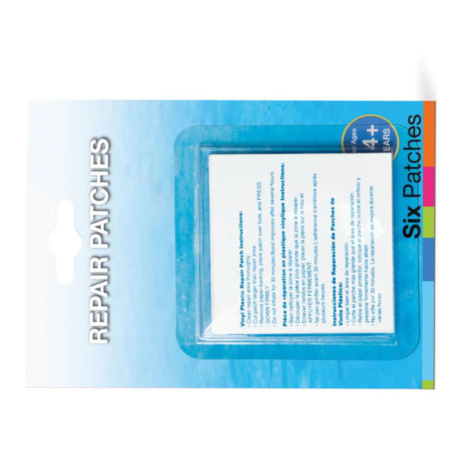 6 Pcs Inflatable Repair Patch Waterproof Flexible Self Adhesive Pool Patch for Inflatable Beds Sofas Boats