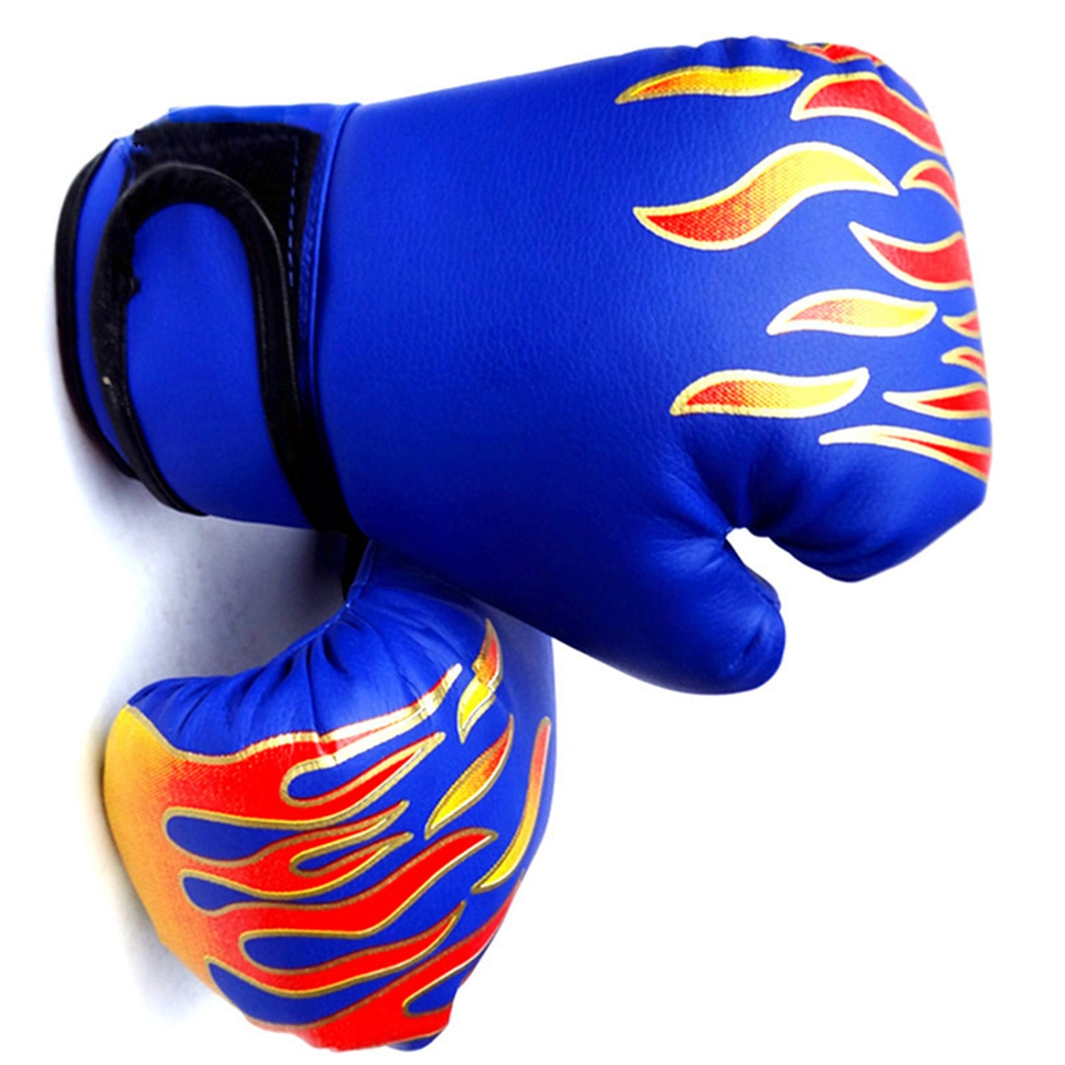 Kids Boxing Gloves for Professional Fighting Youth Boxing Training Gloves Thickened PU Punching Bag Gloves Blue