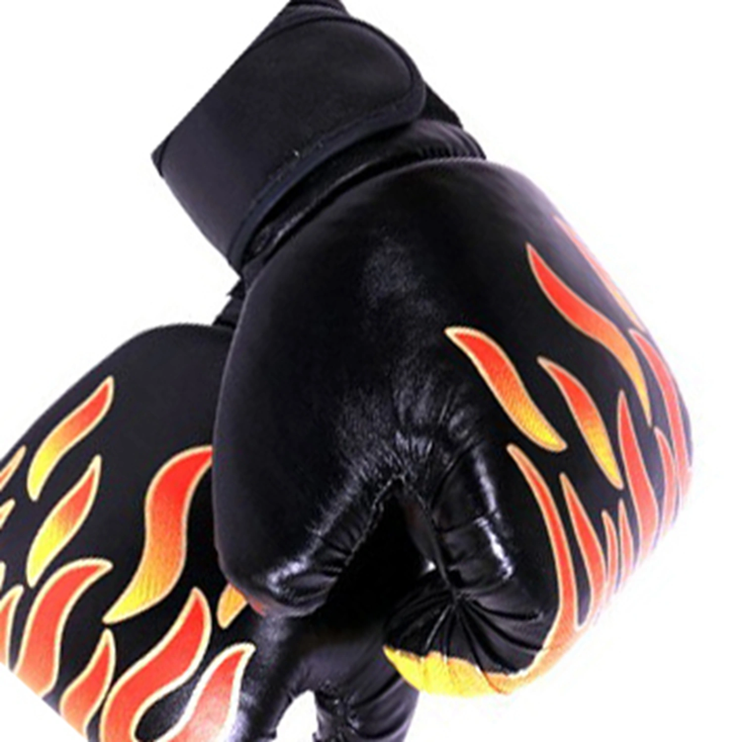 Kids Boxing Gloves for Professional Fighting Youth Boxing Training Gloves Thickened PU Punching Bag Gloves Black