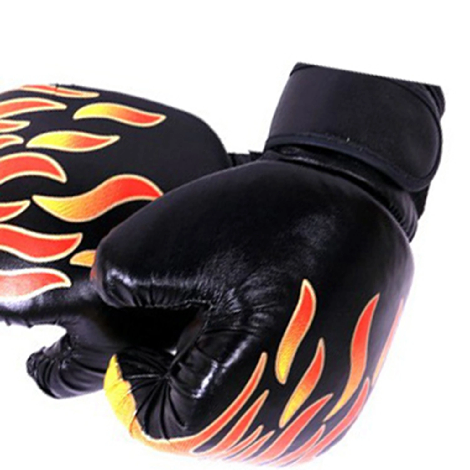 Kids Boxing Gloves for Professional Fighting Youth Boxing Training Gloves Thickened PU Punching Bag Gloves Black
