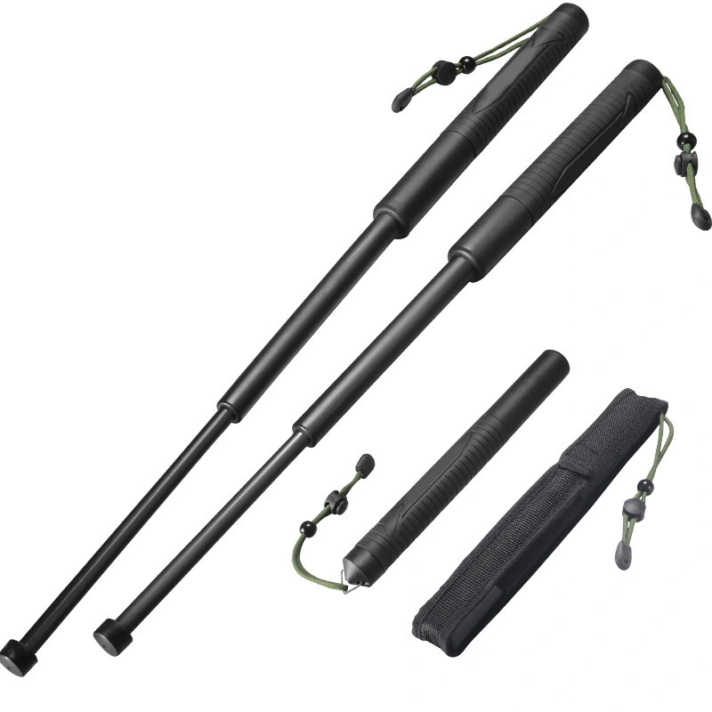 Mountaineering Folding Self Defense Stick Outdoor Hiking Walking Telescopic Sticks Self Defense Stick