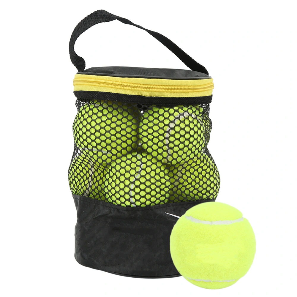 12Pcs Tennis Balls High Resilience Cashmere Rubber Durable Tennis Training Equipment for School Club