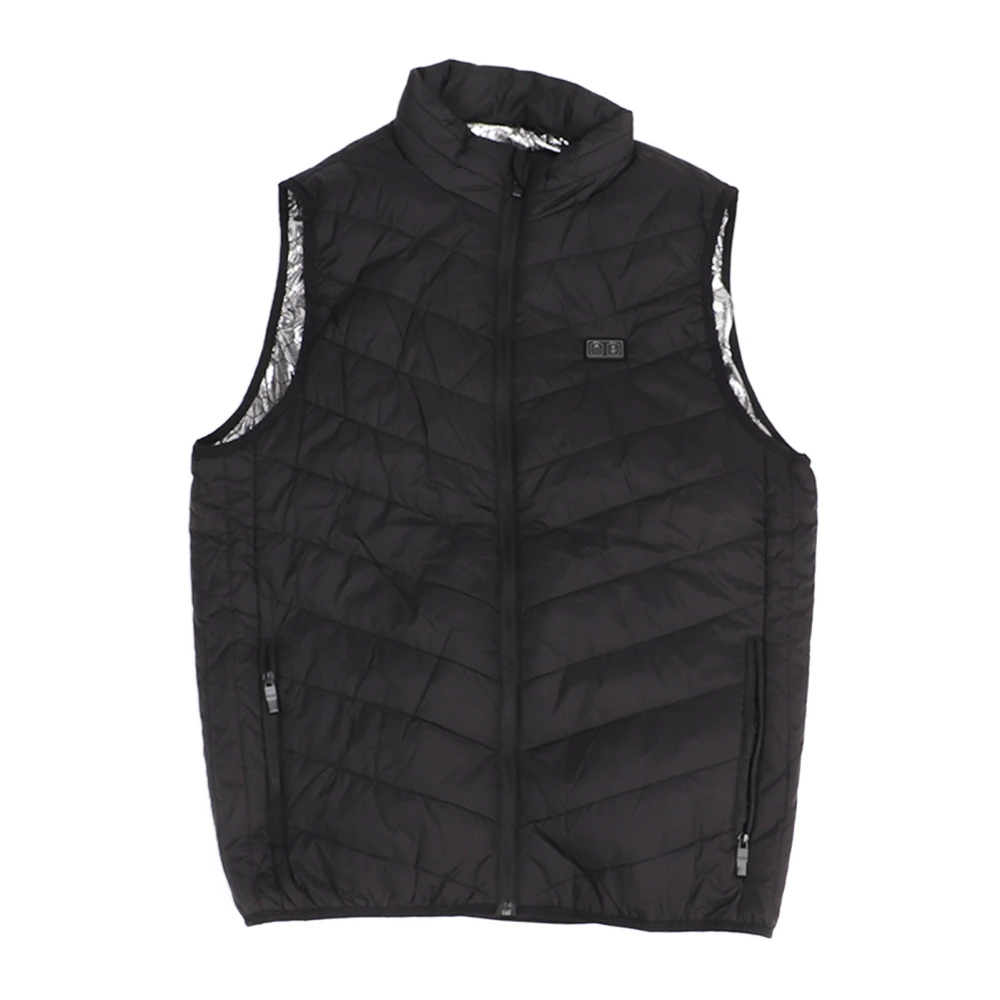 Electric Heated Vest Dual Control USB Interface 13 Zones Heating Vest with 3 Levels Temperature for Men Women Black XL