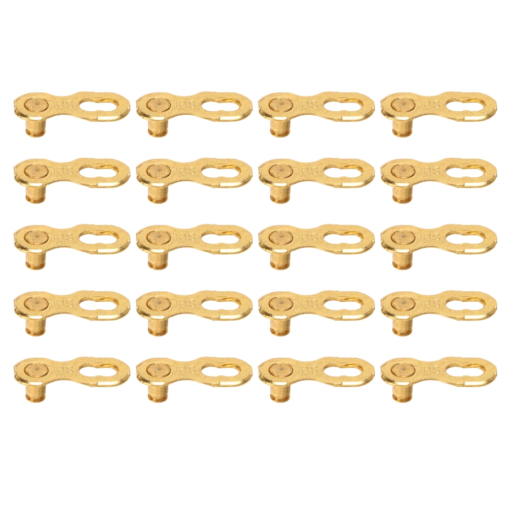 10 Pair Bike Chain Connector 10 Speed Chain Link Connector Bike Chain Repair Tool for Road Mountain Bikes Golden