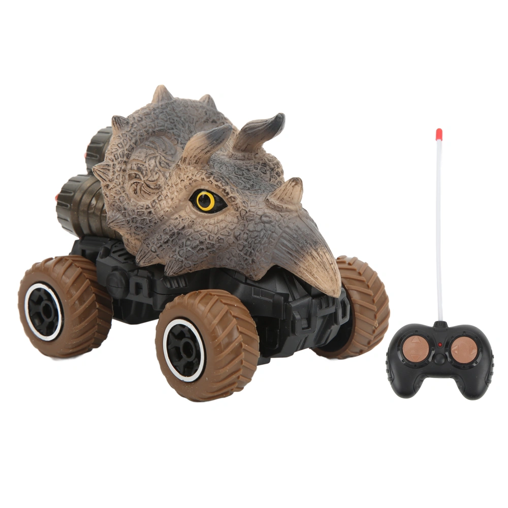 BuyWeek Children's Remote Control Car 1:43 Quick Response 4 Channel Animal RC Off Road Car Toy for Kids Triceratops