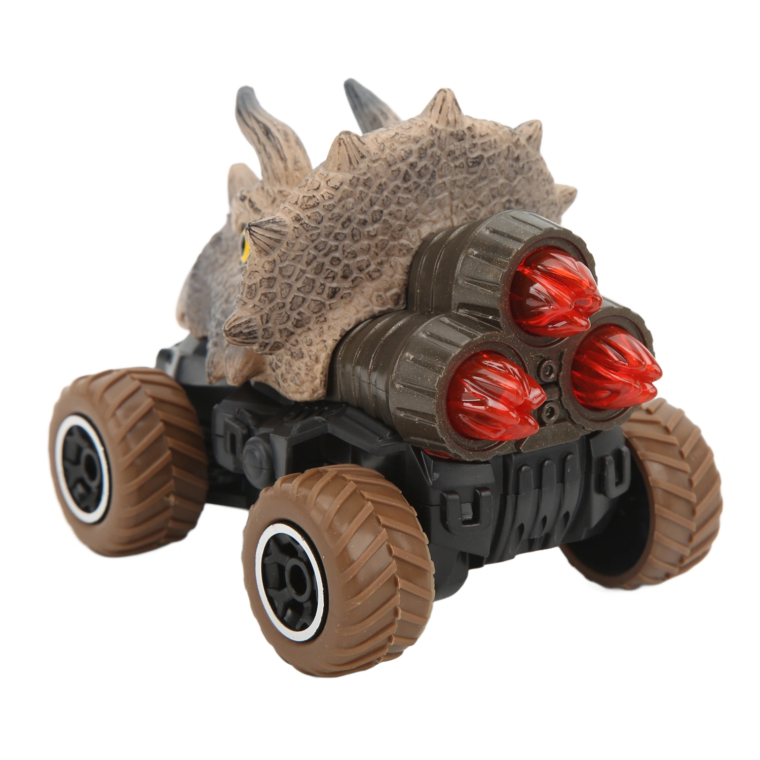 BuyWeek Children's Remote Control Car 1:43 Quick Response 4 Channel Animal RC Off Road Car Toy for Kids Triceratops