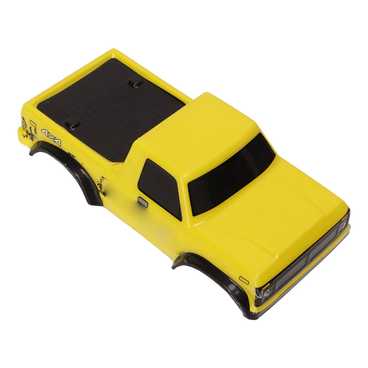 RC Car Body Shells Wheel Base 125mm Shock Resistance RC Accessories for Axial SCX24 1:24 Tracked Vehicle Yellow