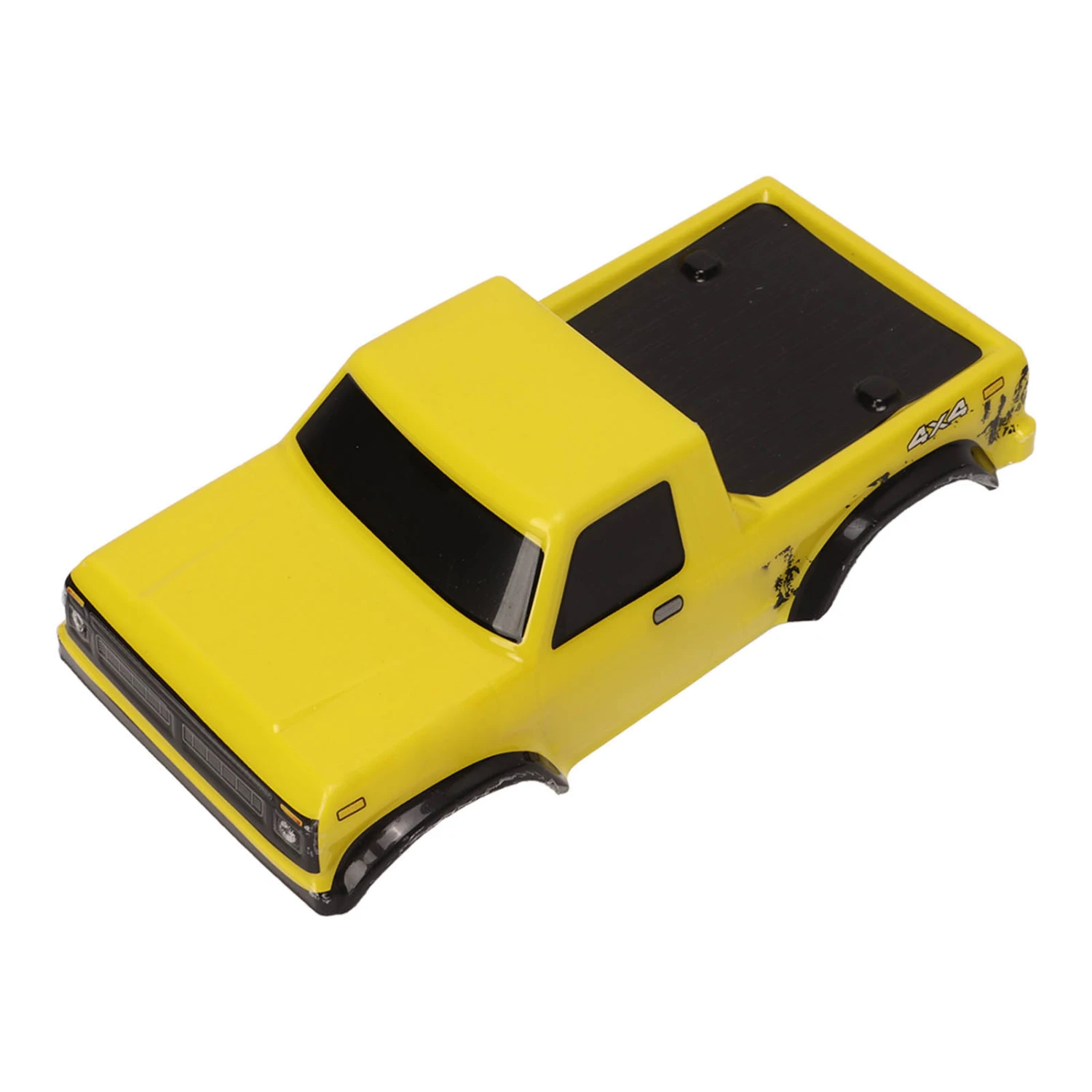 RC Car Body Shells Wheel Base 125mm Shock Resistance RC Accessories for Axial SCX24 1:24 Tracked Vehicle Yellow