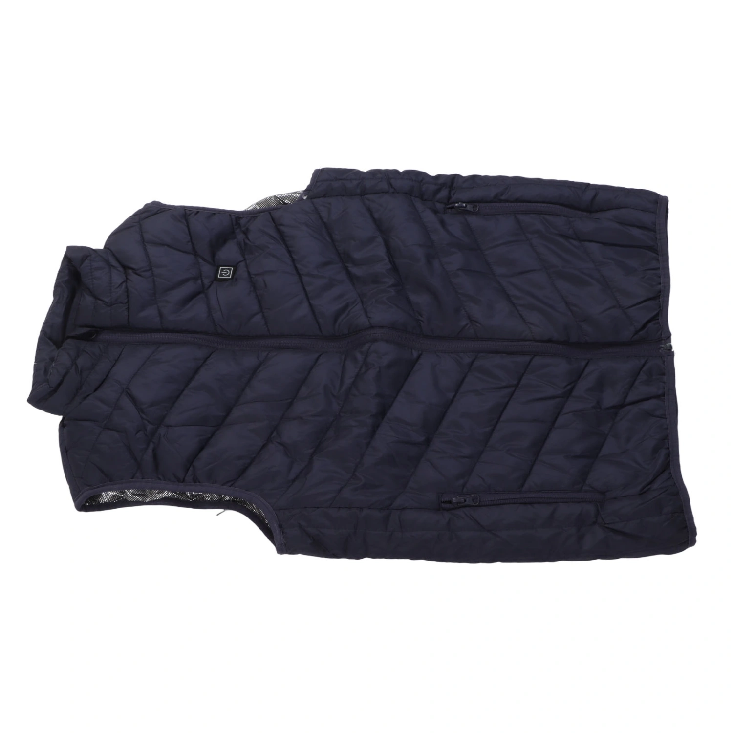 Men Heated Vest Smart USB Electric Heating Vest Winter Thermal Heated Vest 4 Zones Heating Blue XL