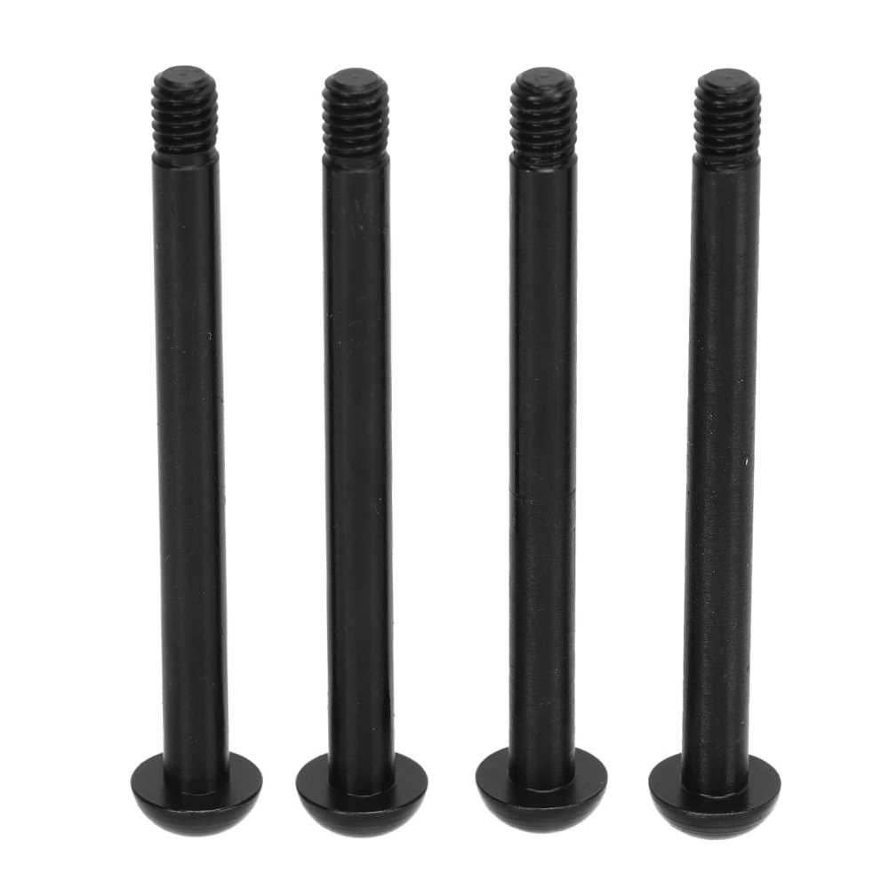 BuyWeek 4Pcs Front Flower Shaft Pin Steel Swing Arm Shafts Parts for ARRMA 1/7 1/8 RC Car Black