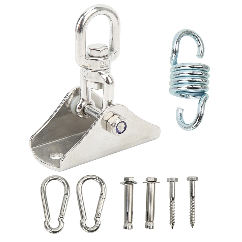 Hammock Hanging Kit Stainless Steel Swing Sandbag Hook Shock Absorbing Springs Hanging Buckle Screw Kit