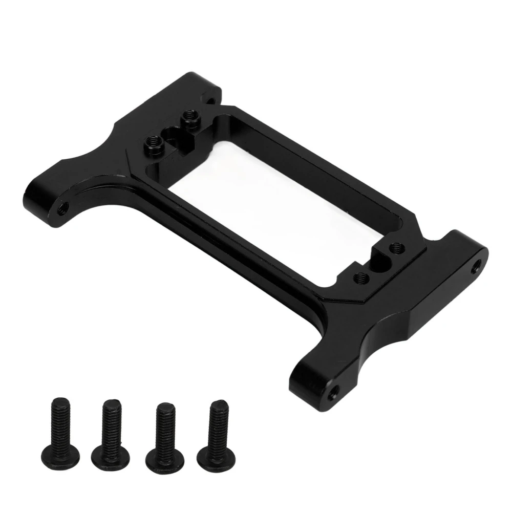 RC Front Chassis Brace Crossmember Beam Aluminium Alloy for Traxxas 1/10 Climbing Car Black