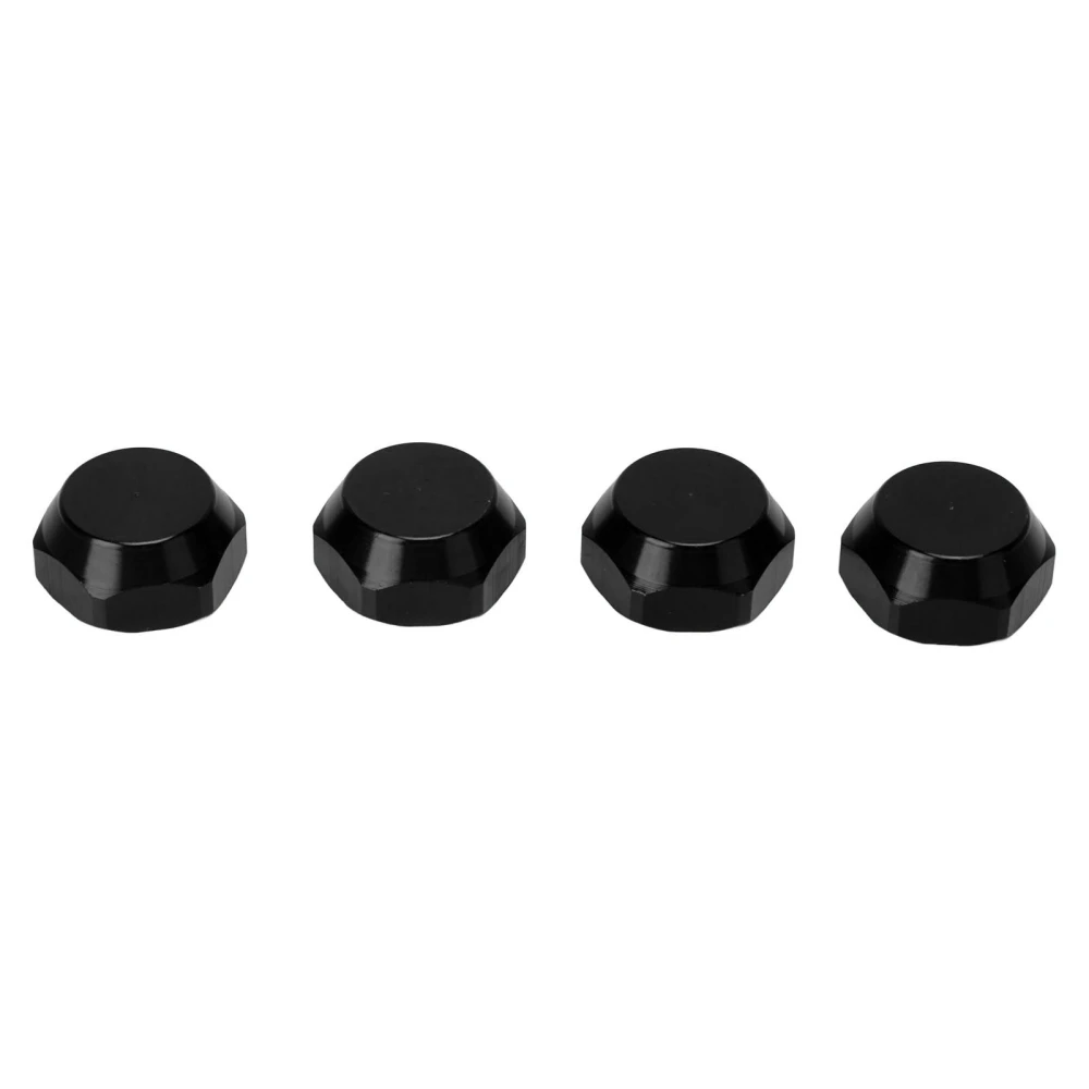 4pcs RC Wheel Nuts 17mm Aluminum Alloy RC Car Wheel Mount Nuts for ARRMA 1/7 1/8 RC Car Black