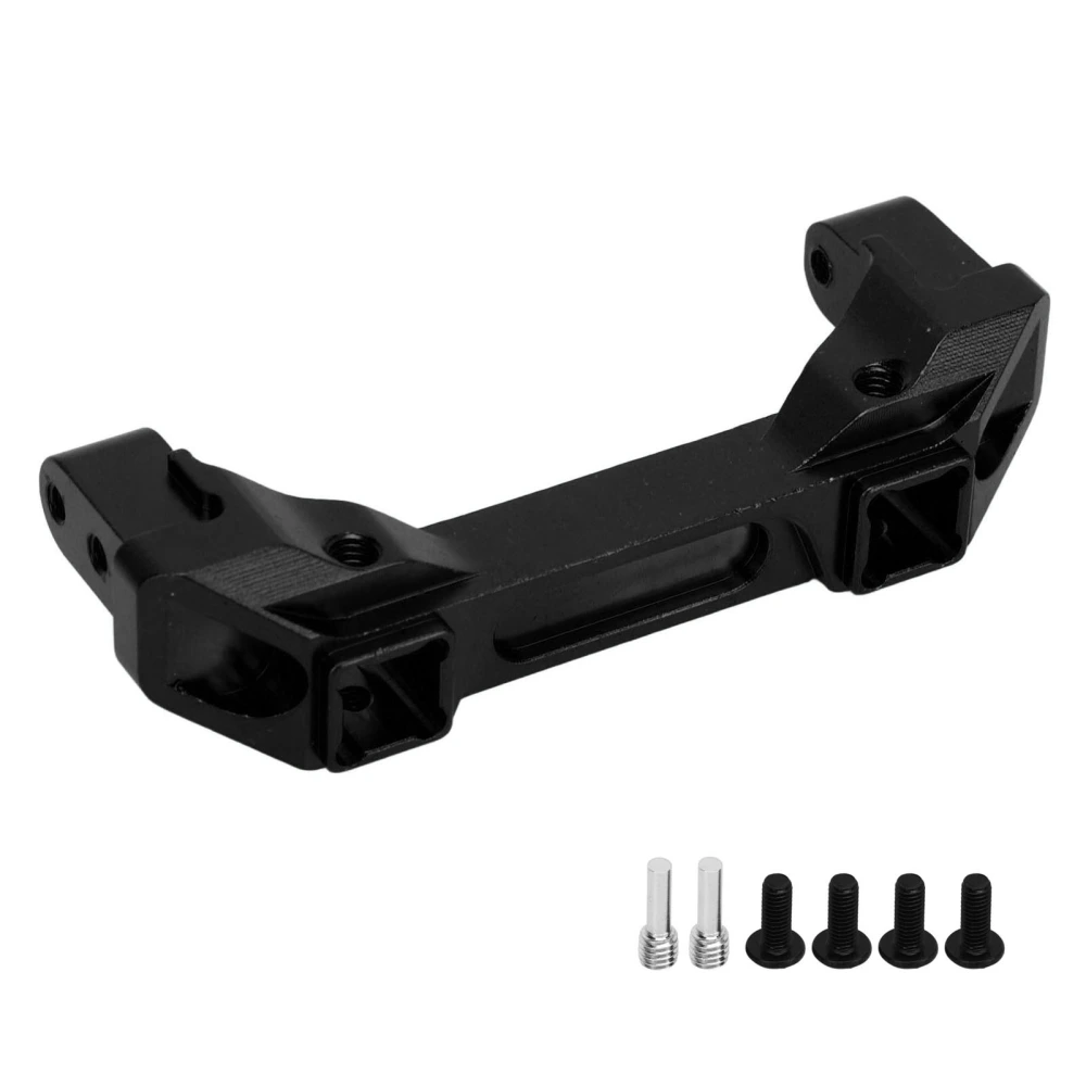 RC Front Bumper Mount Protective Aluminum Alloy RC Car Bumper Bracket for Traxxas 1/10 Crawler Black