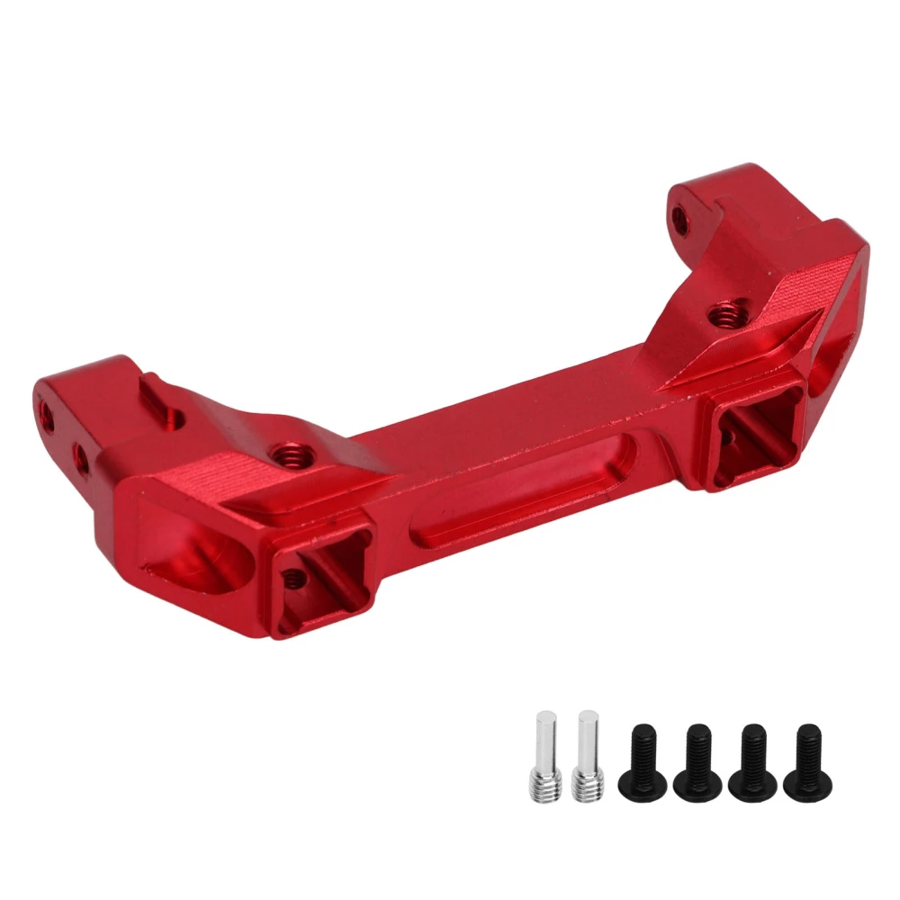 RC Front Bumper Mount Protective Aluminum Alloy RC Car Bumper Bracket for Traxxas 1/10 Crawler Red