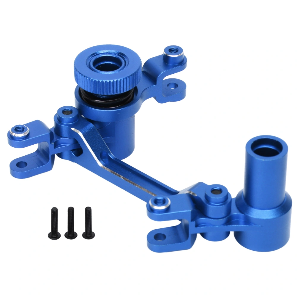 RC Steering Set High Strength Lightweight Aluminium Alloy Steering Components for Traxxas 1:7 UDR RC Car Blue