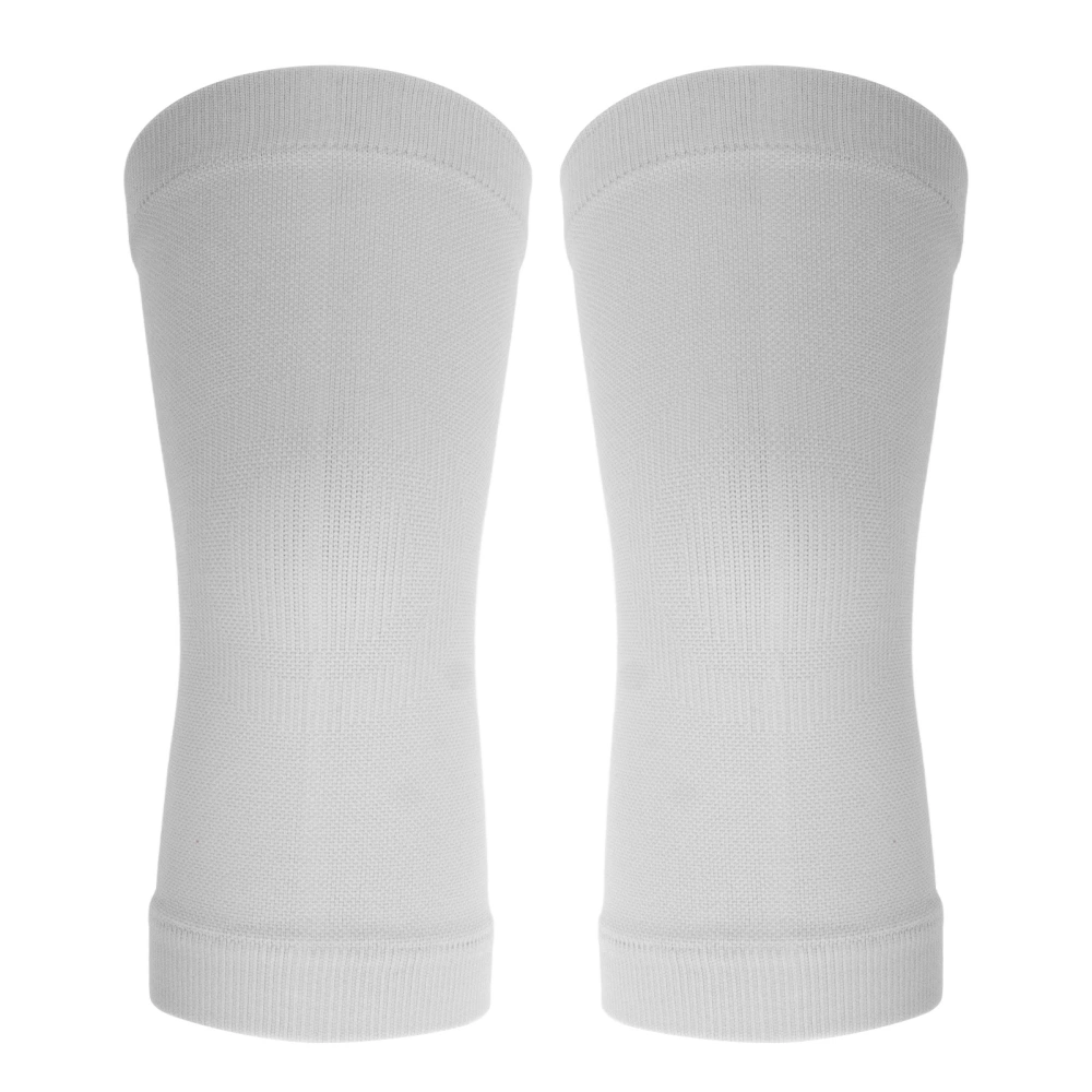 BuyWeek 2pcs Knee Warmers Grey Windproof Breathable Skin Friendly Warm Cotton Knee Pads Knee Compression Sleeves for Women S