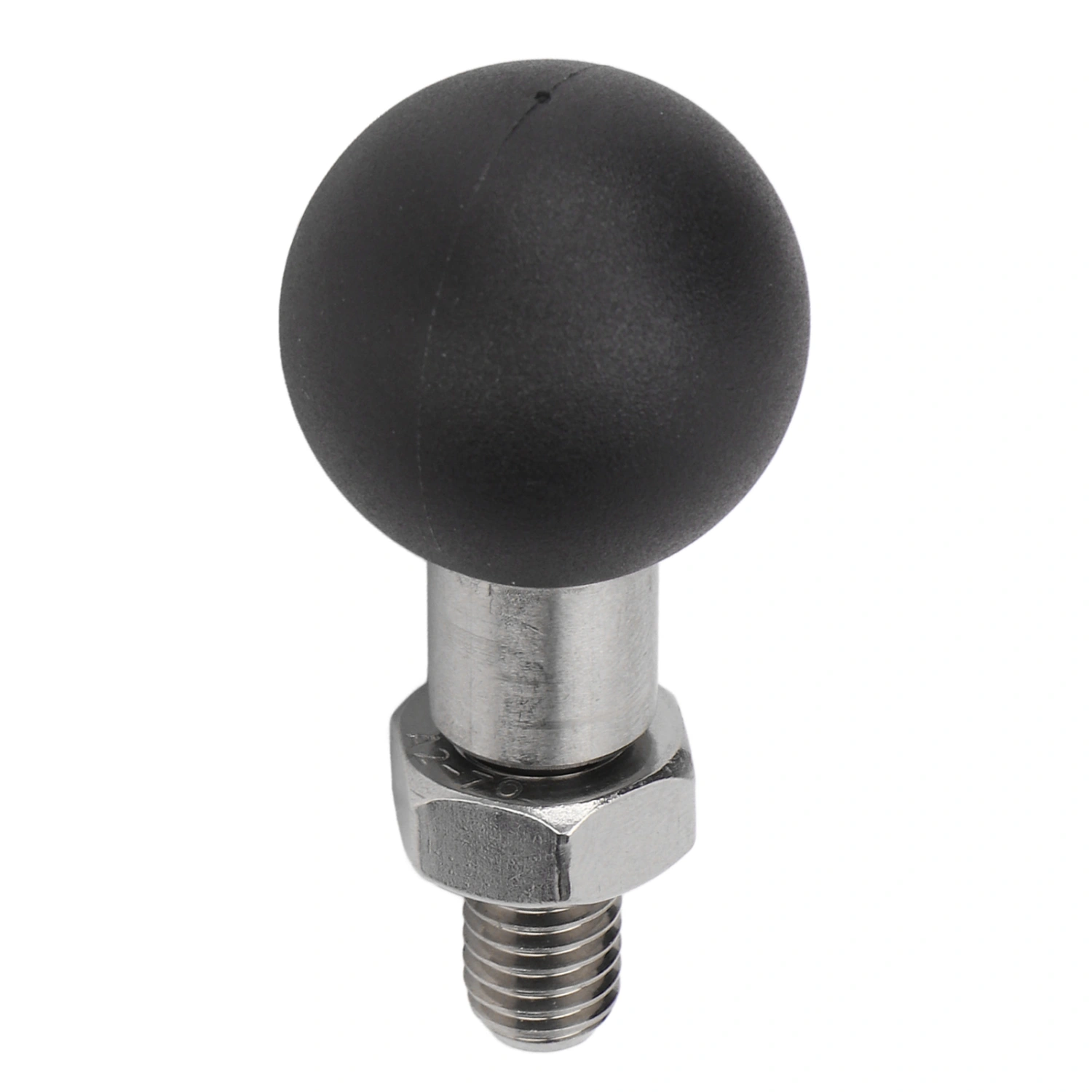 Motorcycle Thread Ball Mount Stainless Steel Rubber Easy Installation Ball Adapter for Motorbike Phone Holder M8