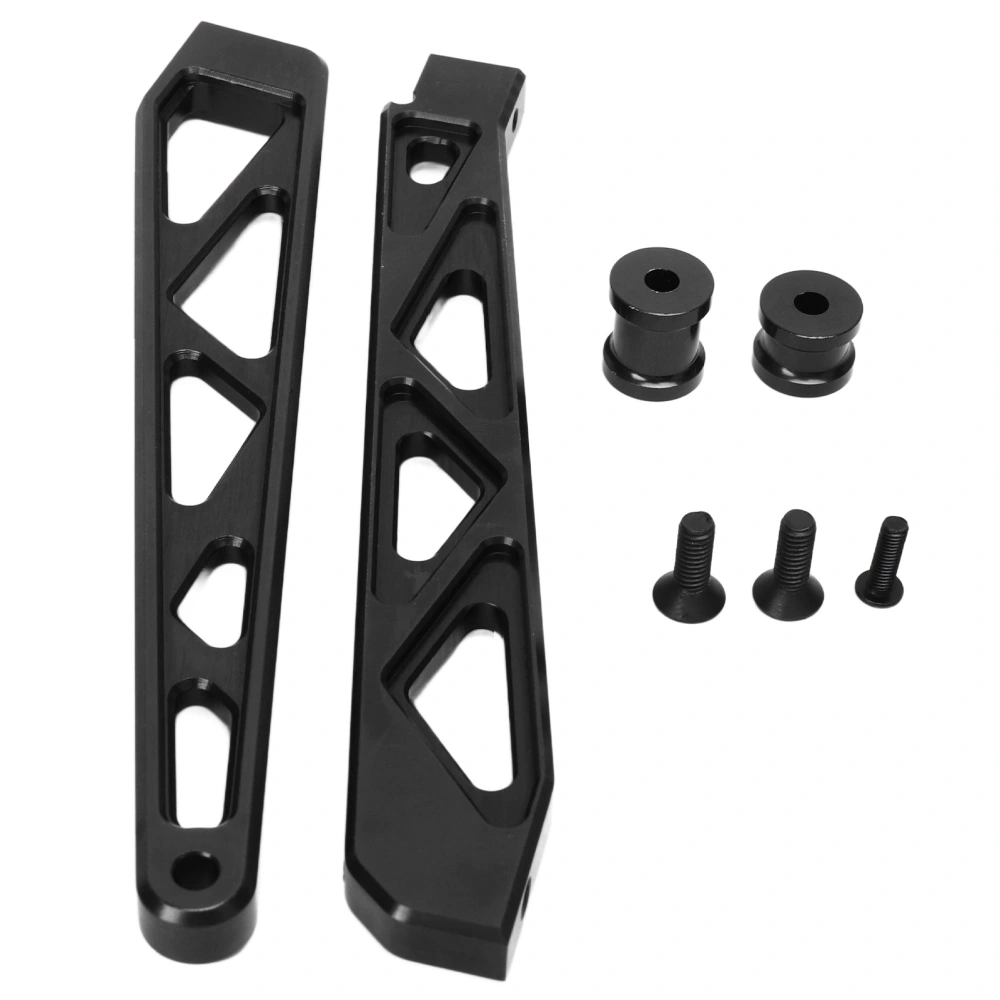 RC Chassis Brace Front Rear Aluminum Alloy Upgrade Part Chassis Support Bracket for ARRMA 1/7 1/8 RC Car Black