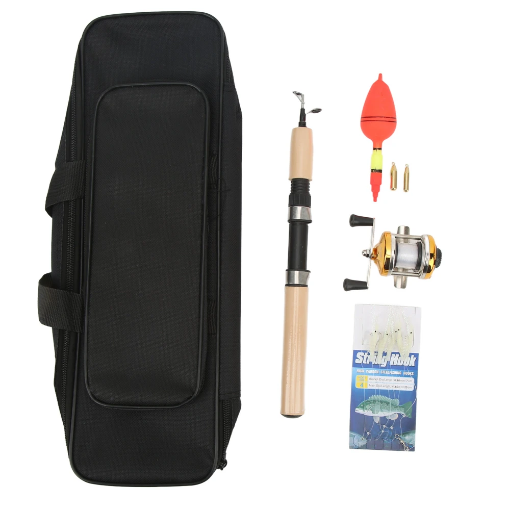 Ice Fishing Rod and Reel Combo Fishing Pole Kit with Jigs Bobber Ice Fishing Gear Set for Freshwater Saltwater