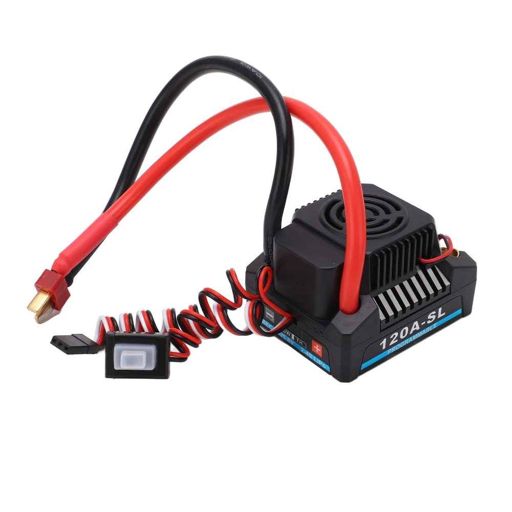 120A RC Brushless ESC BCE Output 5A 5.8V Waterproof Dustproof Black Brushless ESC for 1/8 RC Truck