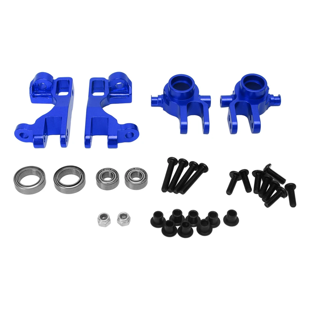 RC Steering Cup C Block Set Aluminum Alloy High Strength Replacement RC Accessories for Traxxas Sledge 1/10 RC Cars Blue