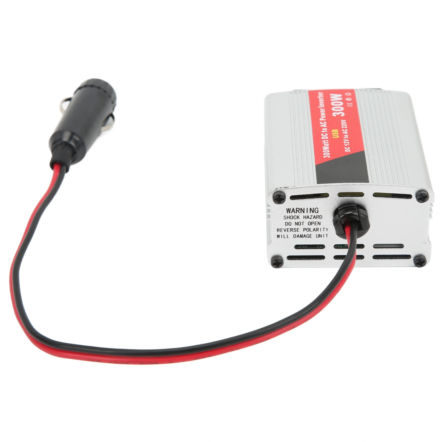Modified Sine Wave Inverter Peak 300W Car Power Inverter DC 12V to 220V AC Converter for Laptops Cell Phones Lamps Cigarette Lighter Style