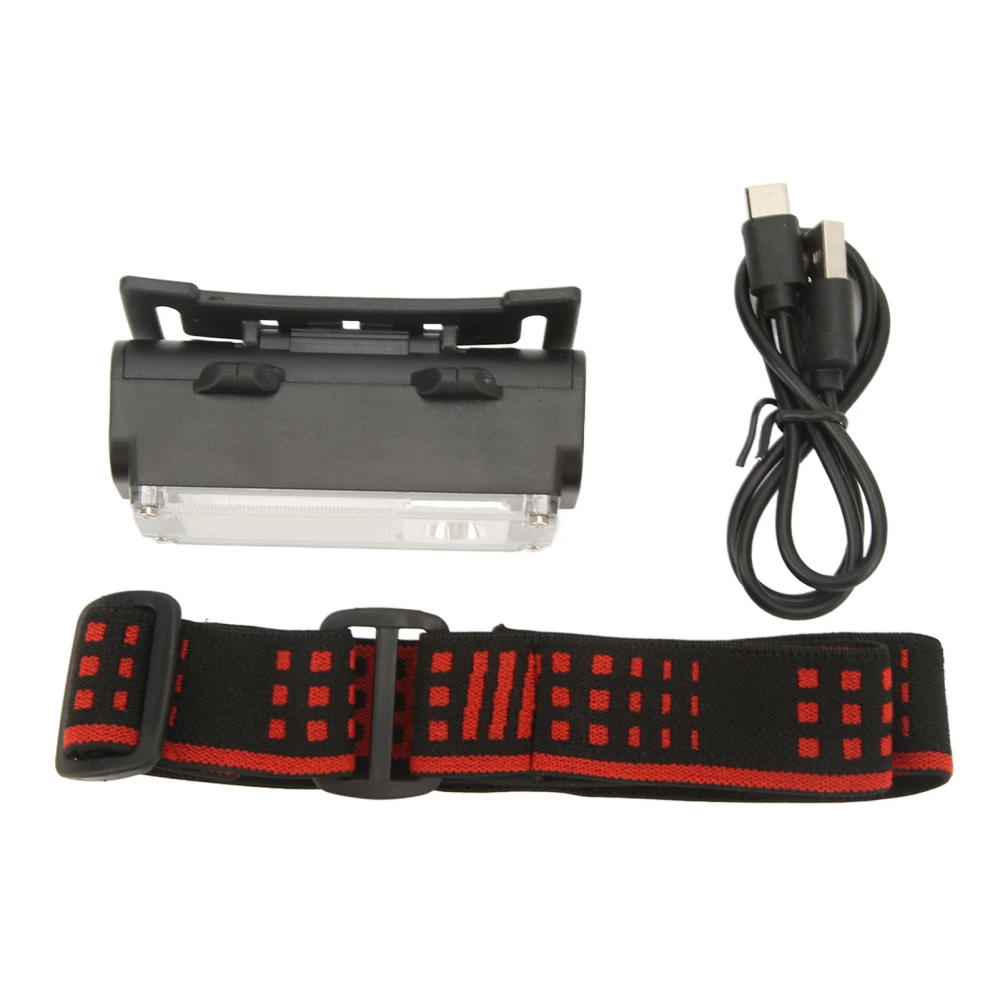 USB Headlamp Rechargeable Type C Charging Super Bright 300‑400lm Fixed Focus Outdoor Flashlight Headlamps with 4 Modes