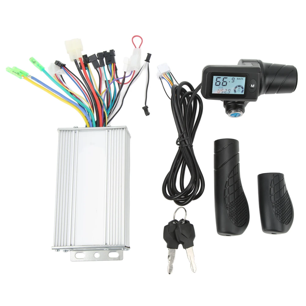 36V 48V 500W Electric Bike Controller Kit Motor Controller with 805 Half Throttle Handle LCD Panel with Lock