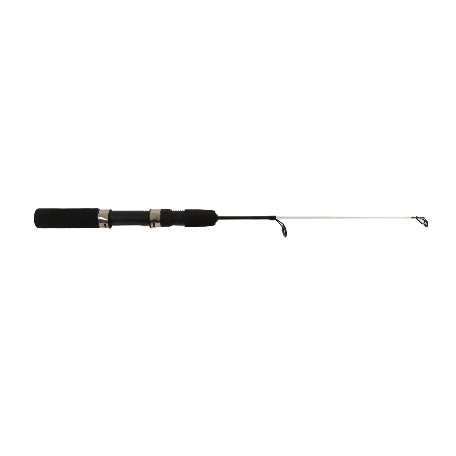 Mini Ice Fishing Rod Carbon Fiber with Ceramic Guide Ring EVA Handle Telescopic Fishing Pole for Sea River 2 Sections 51cm