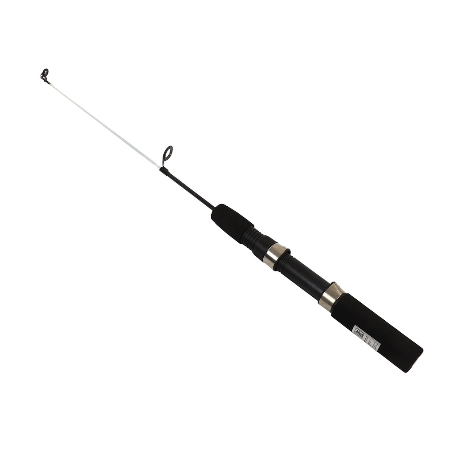 Mini Ice Fishing Rod Carbon Fiber with Ceramic Guide Ring EVA Handle Telescopic Fishing Pole for Sea River 2 Sections 51cm