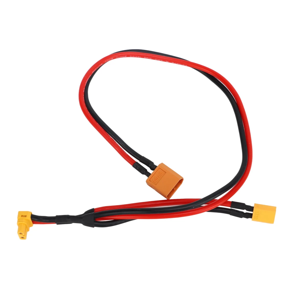 BuyWeek AWM14 Silicone Fireproof Power Adapter Cable XT60 Female to XT30 Elbow 90 Degrees Power Connector