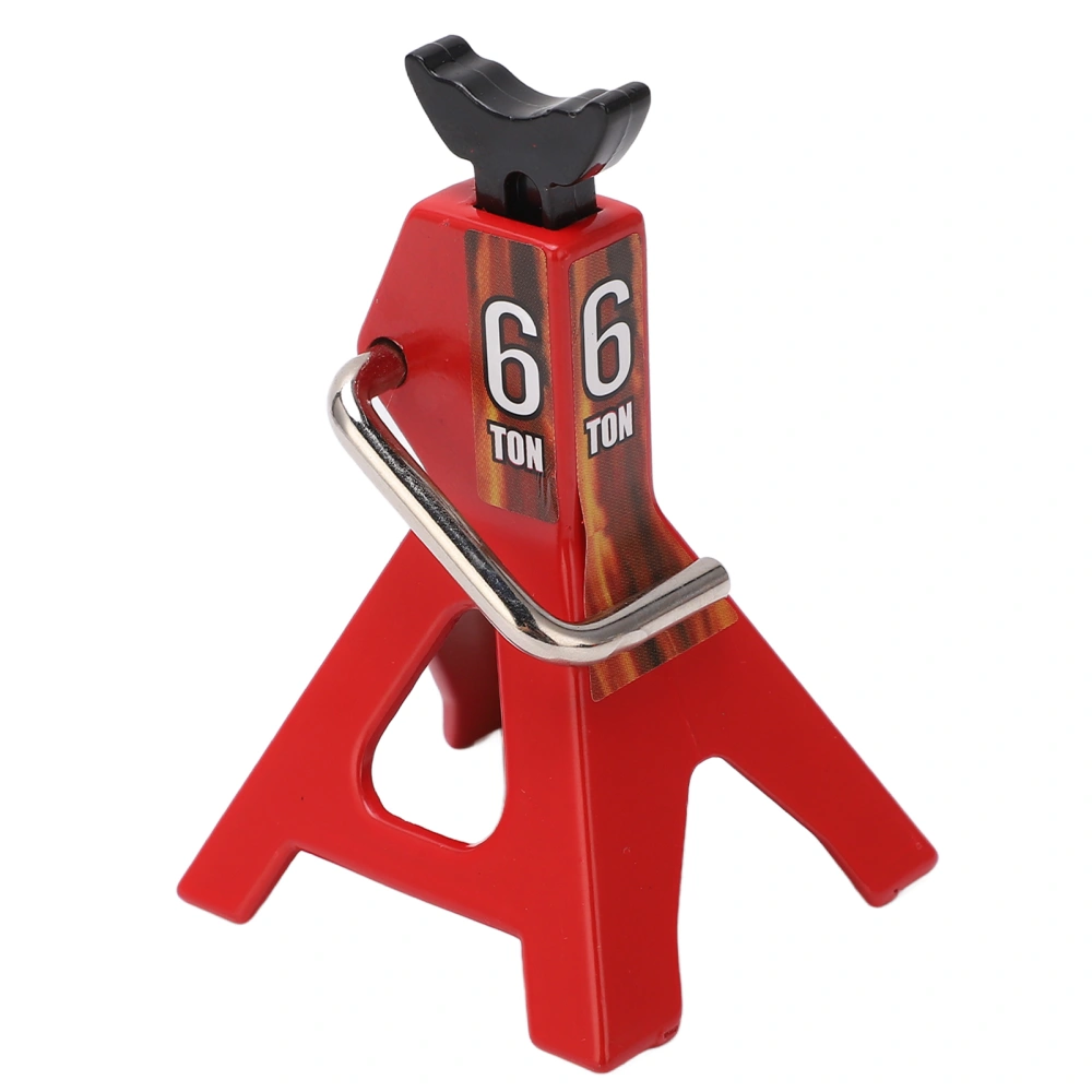 RC Jack Stand Adjustable Height Simulation Decorative Accessory Mini Lifting Jack for SCX10 D90 1/10 RC Car Red