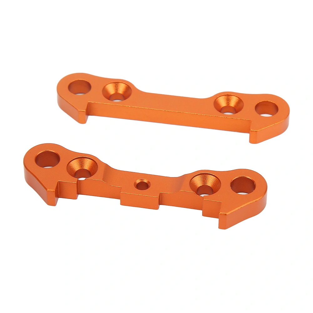 2 Pcs Metal Front Lower Arm Fixed Block Plate Connecting Plates Orange for ZD Racing 1/7 DBX07 EX 07 RC Car