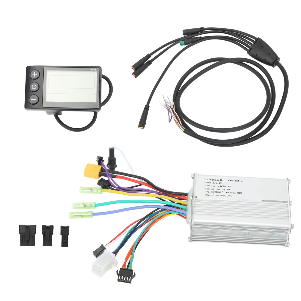 36V‑48V 21A 1000W Motor Controller Kit Aluminum Alloy With Display Panel for Electric Bikes Scooters