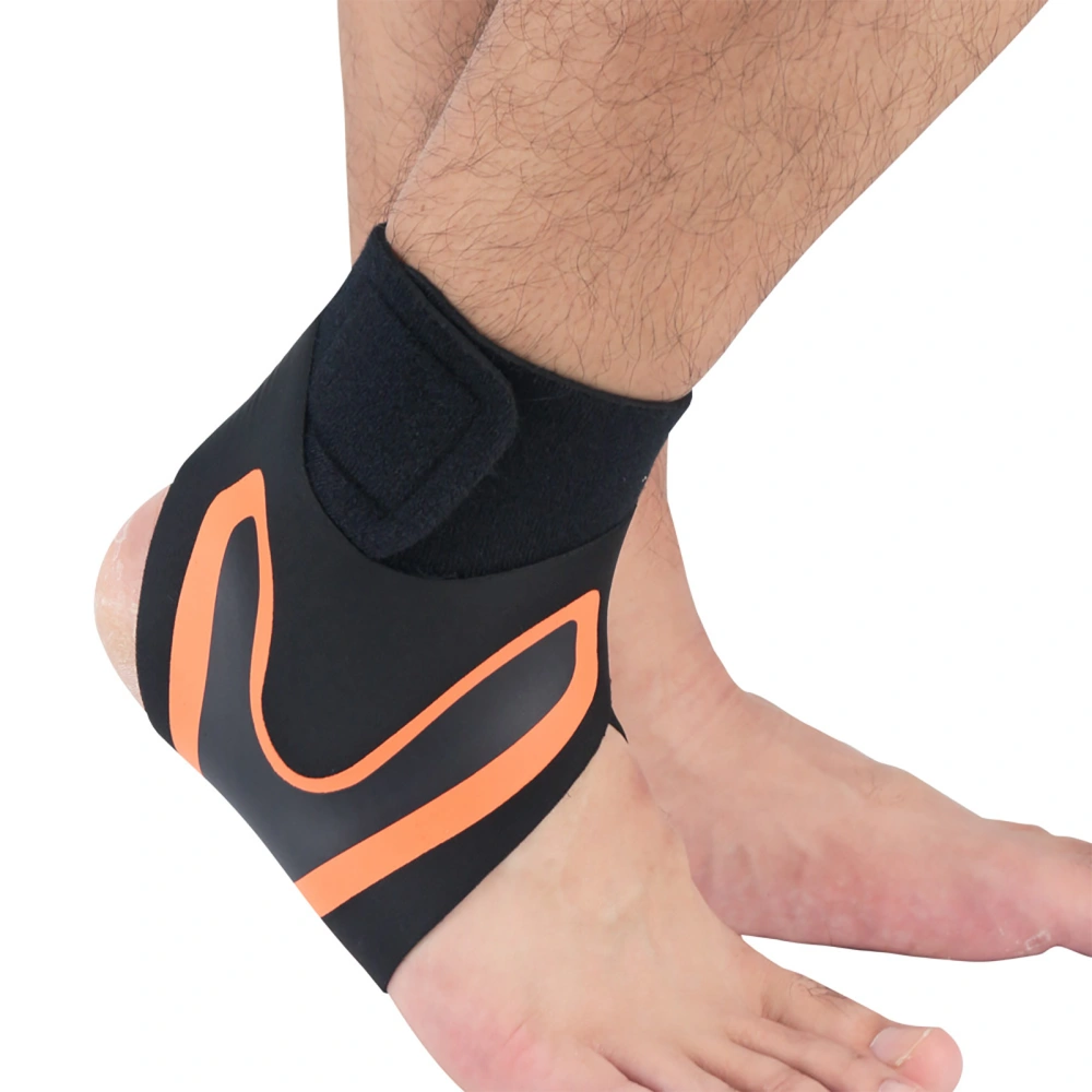 One Pair Sports Ankle Support Sleeve Sponge Pressurized Anti Twist Ankle Support Brace for Soccer Mountain Climbing S