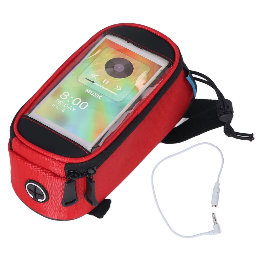 Bike Phone Bag Large Space High Sensitivity Touch Screen Bicycle Front Frame Bag for Riding